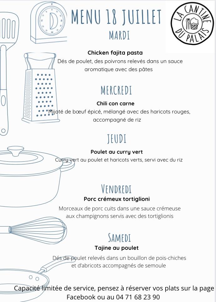 La Cantine du Palais - Menu Image 2
